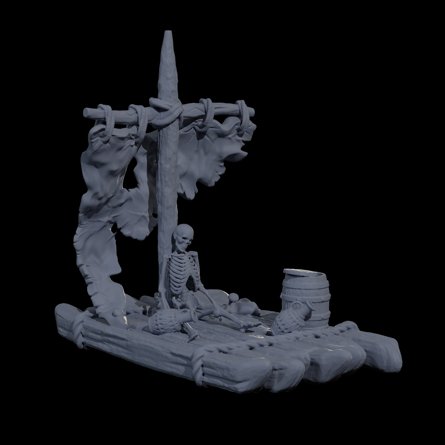 Free Raft with skeleton